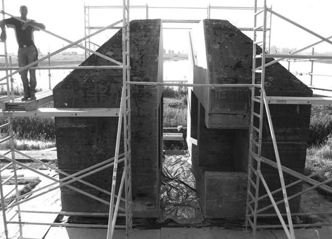 The Dutch Service for Land and Water Management, Rietveld Landscape, Atelier de Lyon, bunker 599, monuments, monument architecture, adaptive reuse, restoration, army bunkers, military bunkers, military architecture, war architecture, flood architecture, new dutch waterline , ndw