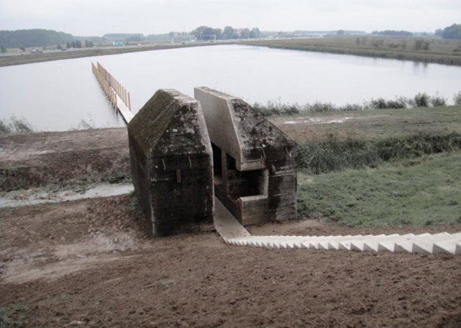 The Dutch Service for Land and Water Management, Rietveld Landscape, Atelier de Lyon, bunker 599, monuments, monument architecture, adaptive reuse, restoration, army bunkers, military bunkers, military architecture, war architecture, flood architecture, new dutch waterline , ndw