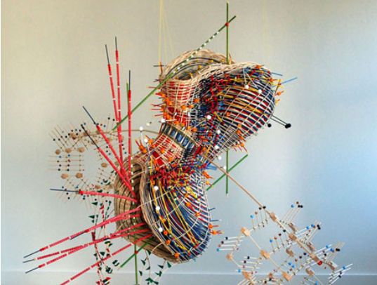 basket weaving, natalie miebach, green arts, sustainable arts, eco art, changing weather, installations, weather tracking, global warming