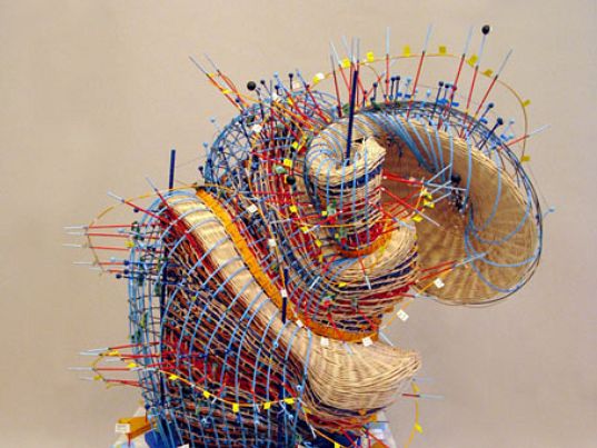 basket weaving, natalie miebach, green arts, sustainable arts, eco art, changing weather, installations, weather tracking, global warming