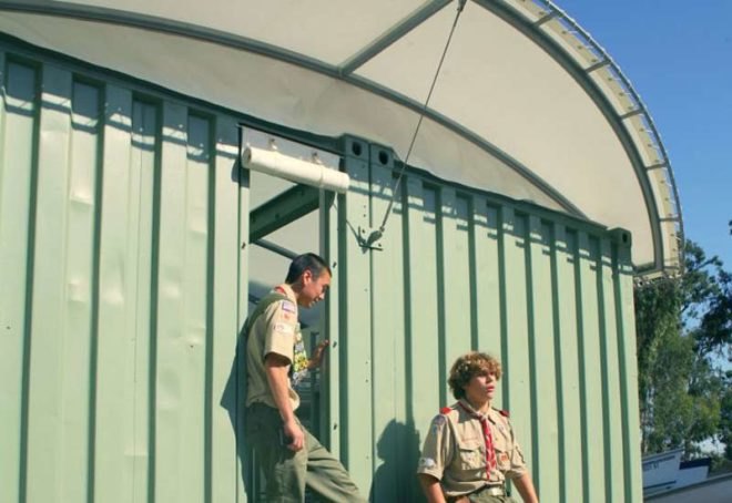 gensler, eco cabins, shipping containers, boy scouts, catalina island, green design, sustaianble architecture