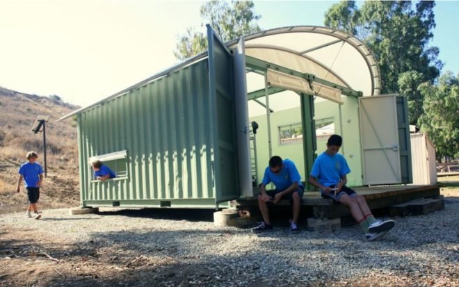 gensler, eco cabins, shipping containers, boy scouts, catalina island, green design, sustaianble architecture