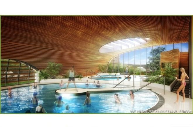 green wave, living wall, thermal spa, royat, france, vincent callebaut architectures, eco design, green architecture