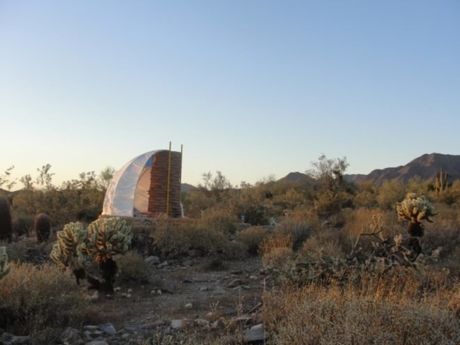 helixa shelter, maya ward-karet, desert shelter, taliesin, earthbag, green design, sustainable architecture