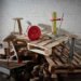 "wood pallet", up-cycle, discarded, "reused material", "Gowlett Stool"