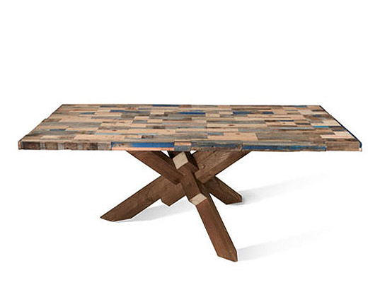 up-cycle, discarded, "reused material", "Hendzel & Hunt", Gowlett, "Hinckley Table", wood, gowels