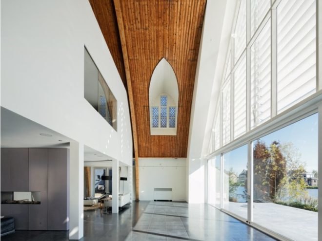 house in a church, rotterdam, ruud visser architects, adapative reuse, green renovation, green design, sustainable architecture