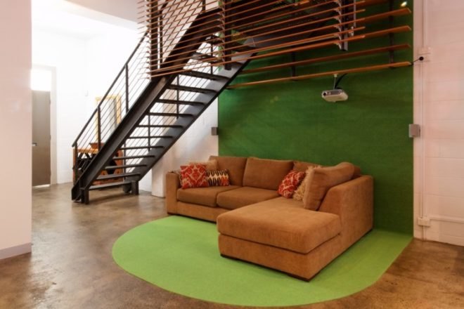 natural lighting, Andrew Maynard Architects, green retrofit, warehouse retrofit, pop top, Green building Australia