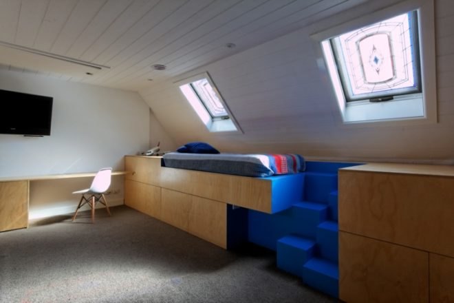 natural lighting, Andrew Maynard Architects, green retrofit, warehouse retrofit, pop top, Green building Australia
