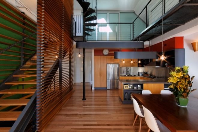 natural lighting, Andrew Maynard Architects, green retrofit, warehouse retrofit, pop top, Green building Australia