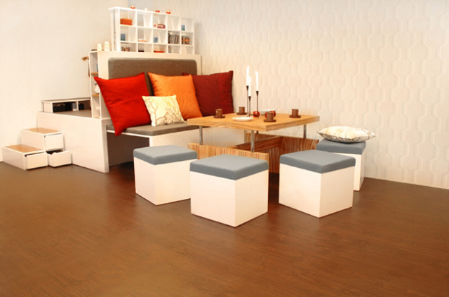 matroshka, tiny space design, space saving furniture, nesting furniture, small house design, green design, compact living