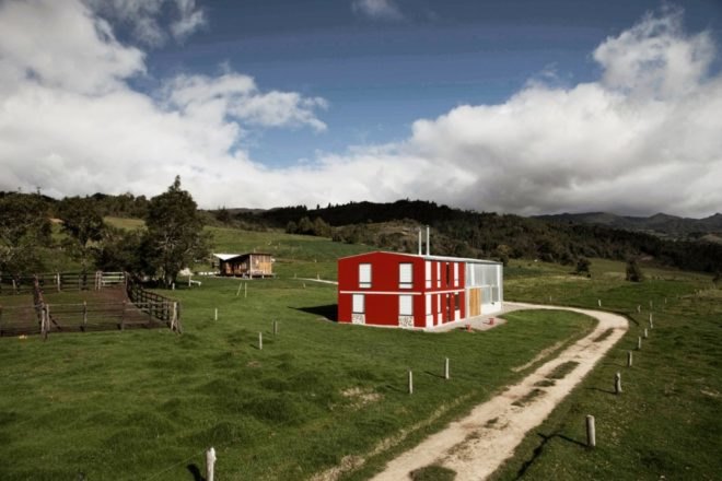 Barn house, hybrid barn, hybrid house, renovated barns, country house, farmhouse, live/work space, Colombia, countryside, Antonio Yemail, Michel Pineda, Oficina Informal, recycled oak wine barrels, reclaimed doors and furniture, stone