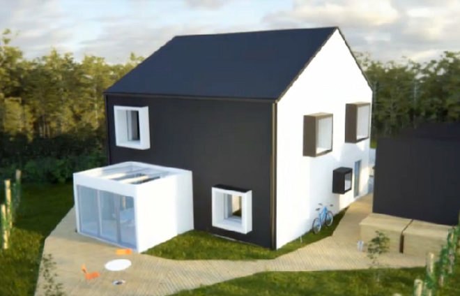 one tonne life, sweden, a-hus, volvo, vattenfall, energy efficient house, green design, low carbon living, sustainable architecture