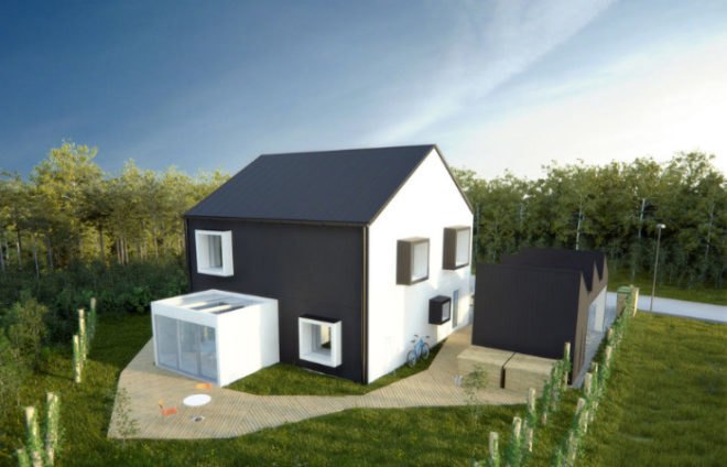 one tonne life, sweden, a-hus, volvo, vattenfall, energy efficient house, green design, low carbon living, sustainable architecture