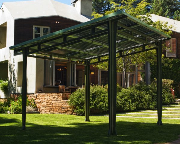 PHATport Solar Awning Provides Outdoor Shade and Solar Power