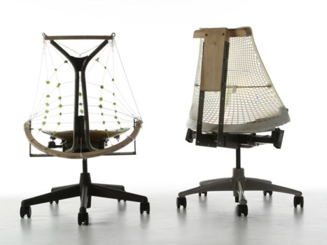 sayl chair, herman miller, recycled materials, eco office chair, yves behar, green design