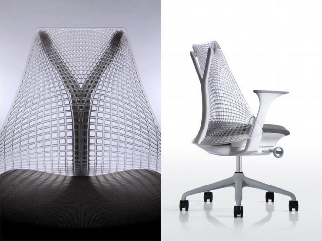 sayl chair, herman miller, recycled materials, eco office chair, yves behar, green design