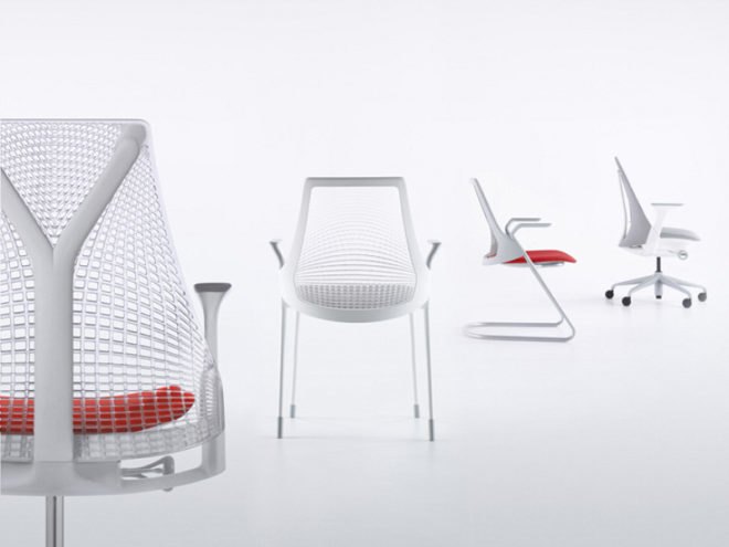sayl chair, herman miller, recycled materials, eco office chair, yves behar, green design