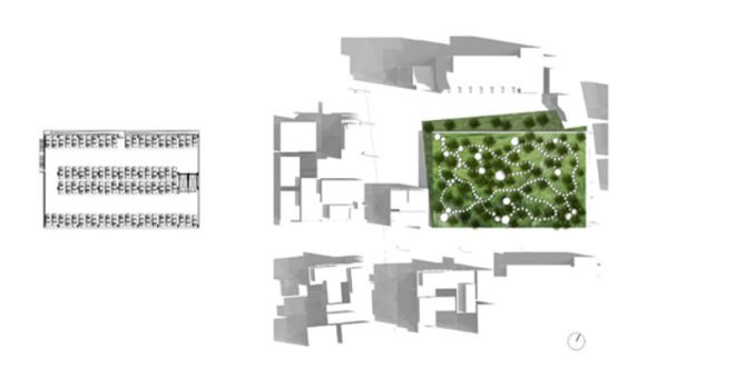 shinjuku gardens, cheungvogl, tokyo, parking garage, green roof, living green wall, green design, urban park