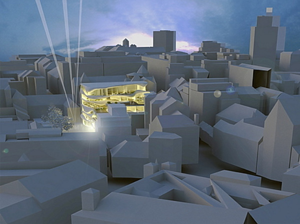 terraced building, mixed-use development, living facade, slovenia, ofis arhitekti,