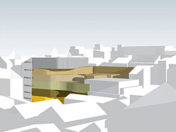 terraced building, mixed-use development, living facade, slovenia, ofis arhitekti,