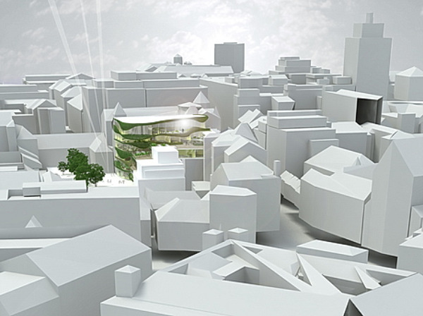 terraced building, mixed-use development, living facade, slovenia, ofis arhitekti,