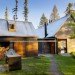 stone creek camp, andersson wise architects, montana, green roof, stacked cordwood wall, green building, sustainable architecture