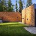 stone creek camp, andersson wise architects, montana, green roof, stacked cordwood wall, green building, sustainable architecture
