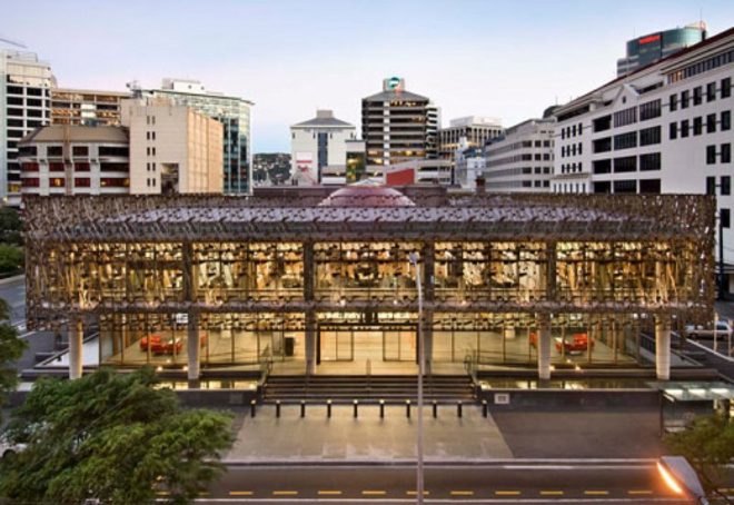 supreme court of new zealand, warren & mahoney, shade screen, sustainable design, sustainable architecture, green building