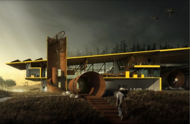 t bailey, wind turbines, olson kundig architects, eco office, green design, sustainable architecture