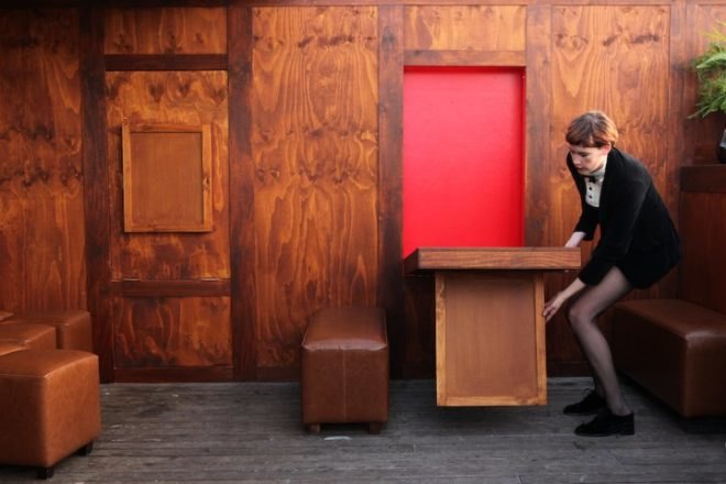 the doghouse, pop up bar, sydney, green interiors, sustainable materials, green design, eco design