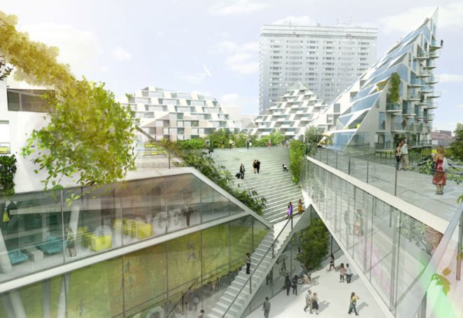 big architects, big, sweden, malmo, the world village of women's sports, green roofs, eco architecture, green architecture, sustainable architecture, green design