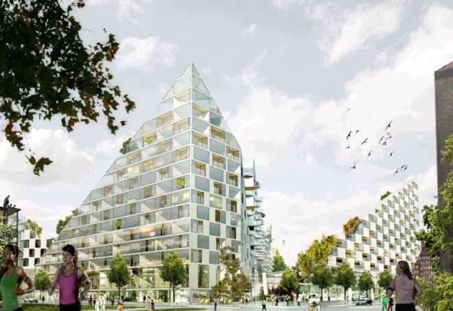 big architects, big, sweden, malmo, the world village of women's sports, green roofs, eco architecture, green architecture, sustainable architecture, green design