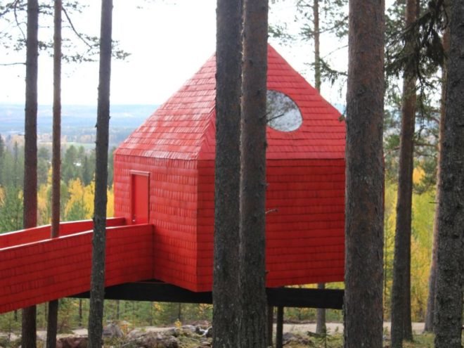 treehotel, sweden, prefab hotel, green building, sustainable architecture, eco hotel