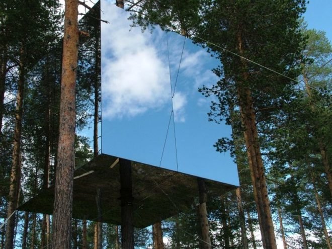 treehotel, sweden, prefab hotel, green building, sustainable architecture, eco hotel