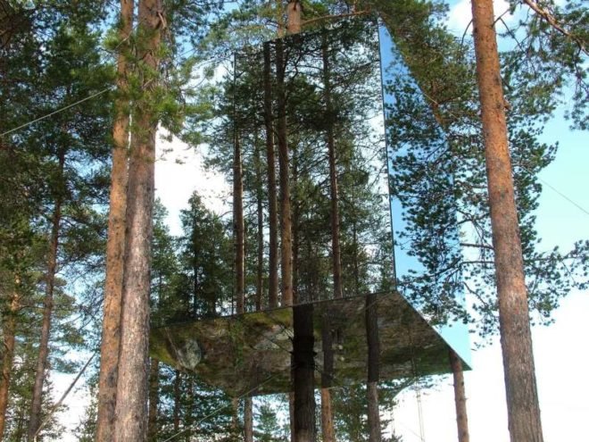 treehotel, sweden, prefab hotel, green building, sustainable architecture, eco hotel