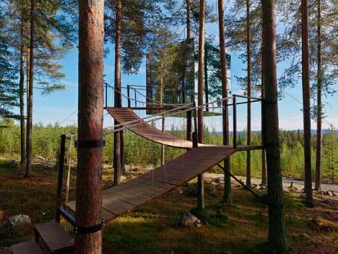 treehotel, sweden, prefab hotel, green building, sustainable architecture, eco hotel