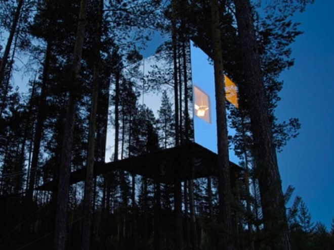 treehotel, sweden, prefab hotel, green building, sustainable architecture, eco hotel