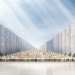 vanishing mosque, rux design, uae, open air mosque, public plaza, green design, sustainable architecture
