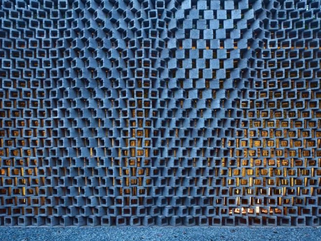 Green studio, Archi Union Architects, reclaimed warehouse, parametric wall, arts studio conversion, China art space, warehouse studio,
