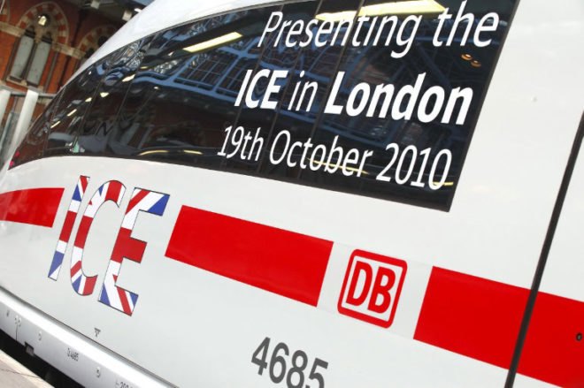 bullet train, deutsche bahn, high-speed rail, train, london, frankfurt, amsterdam