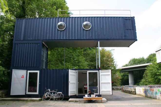 eichbaumoper, eichbaum, shipping container opera, metro station opera, shipping container, metro station shipping container architecture, eco architecture, sustainable architecture, green architecture, prefab architecture, germany, actuell , aktuell