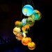 globe chandelier, recycled materials, Benoît Vieubled, green design, sustainable design, green lighting, world lamp, recycled globe chandelier, eco art