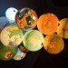 globe chandelier, recycled materials, Benoît Vieubled, green design, sustainable design, green lighting, world lamp, recycled globe chandelier, eco art
