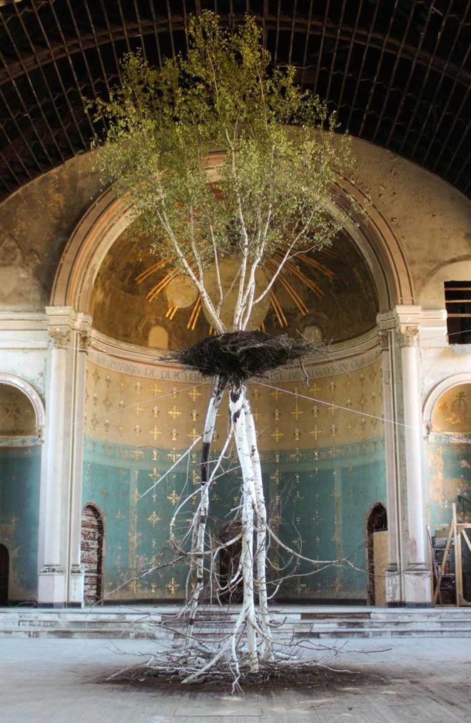 Shinji Turner-Yamamoto, Hanging Garden, sustainable design, green design, global tree project, eco art, gardening