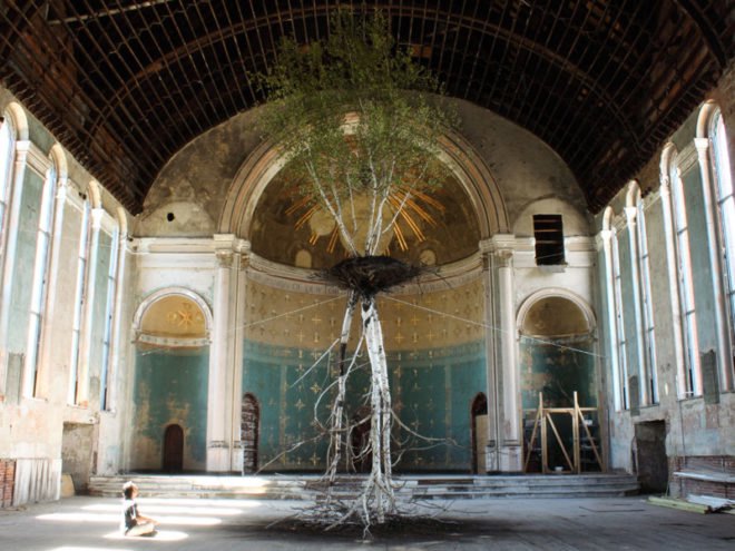 Shinji Turner-Yamamoto, Hanging Garden, sustainable design, green design, global tree project, eco art, gardening