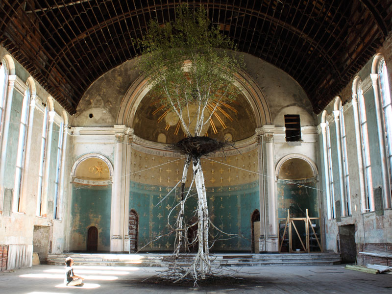 Shinji Turner-Yamamoto, Hanging Garden, sustainable design, green design, global tree project, eco art, gardening