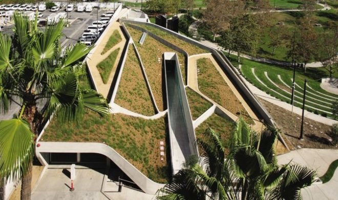 Holocaust Museum, LA Halocaust Mermorial, greenroof, park roof, green museum, LA green building,