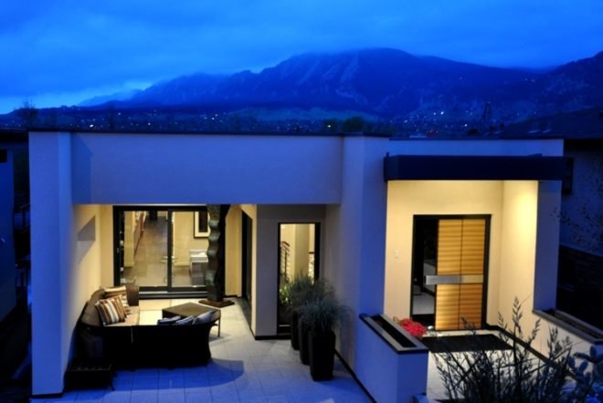 Weberhaus, Studio HT, Studio H:T, Bouldger green building, boulder green house, boulder prefab, Leed homes platinum, green house design, modular wall, solar electric, solar hot water, grey water