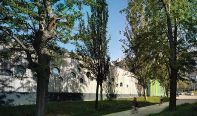 daylight walls, environmentally appropriate design, green kitagarden, green nusery, green roof spain, Santiago Carroquino Arquitectos, solar thermal heat, spanish sustainble design, Zaragoza school